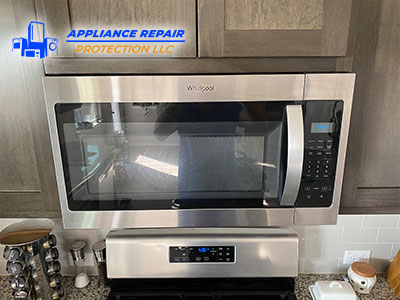 Microwave oven repair over the range