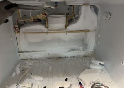 Fridge doesn't reach proper temperature.Defrost issue found.