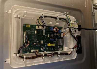 Malfunctioning main control board on the refrigerator.