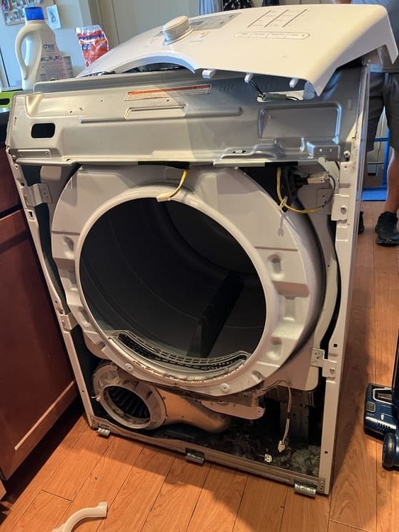 Dryer Kenmore build up lint inside